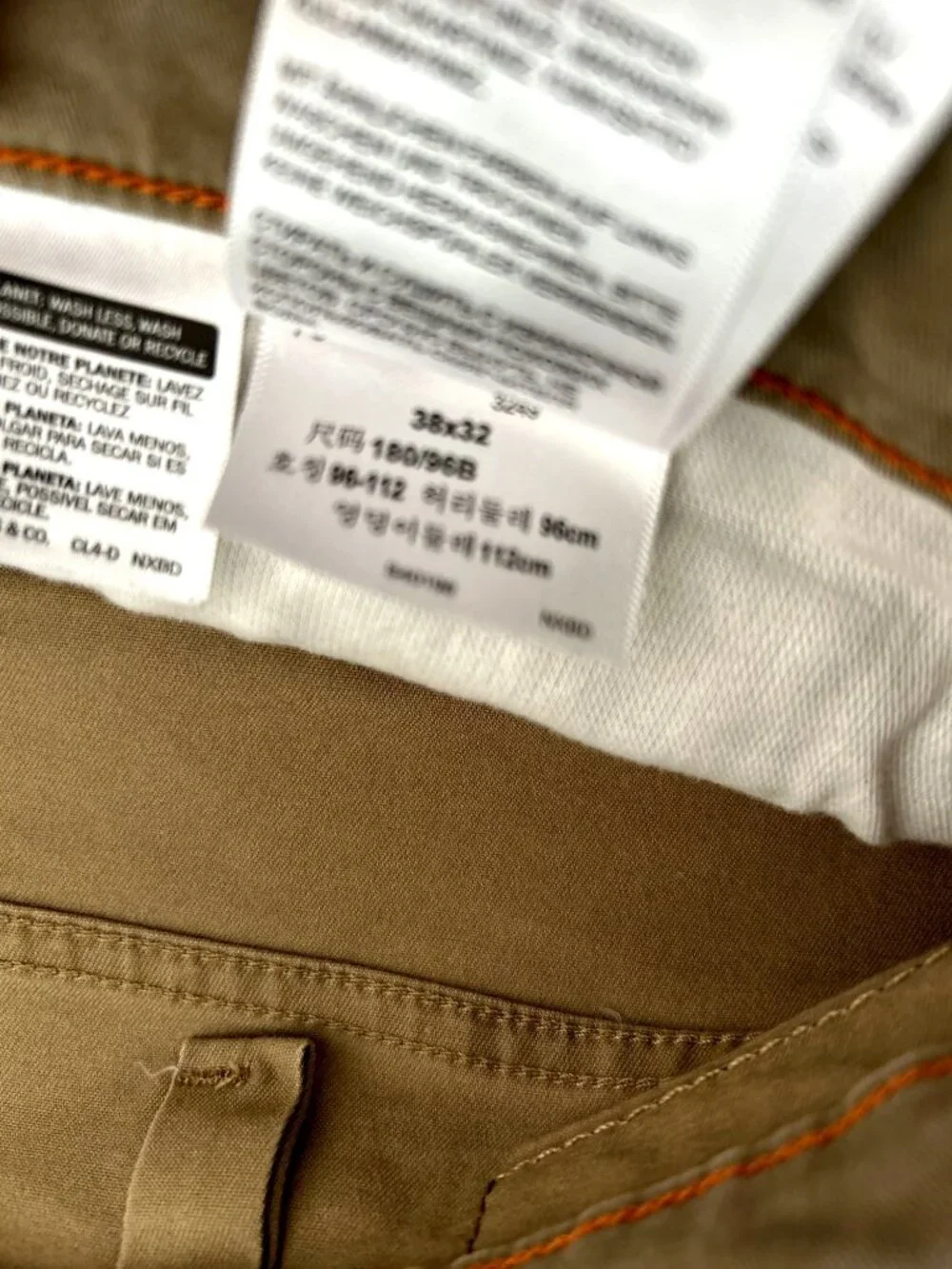 Dockers Mens Straight Fit Khaki Pants 38x32